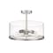 Z-Lite Callista 3 Light Semi Flush Mount, Polished Nickel & Clear 3032SF-PN - alternate 3